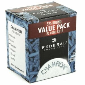 Munição Federal Cal 22 LR 36GR Champion Plated HP Cx 525